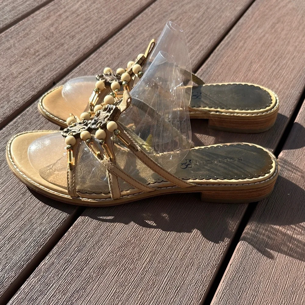 Elegant Gold Women's Sandals